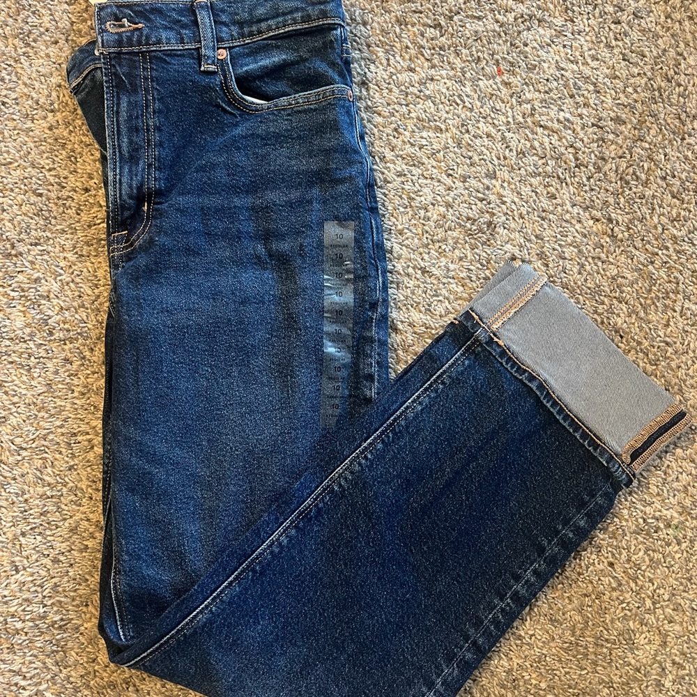 American Eagle Outfitters High Rise Dark Blue Jeans
